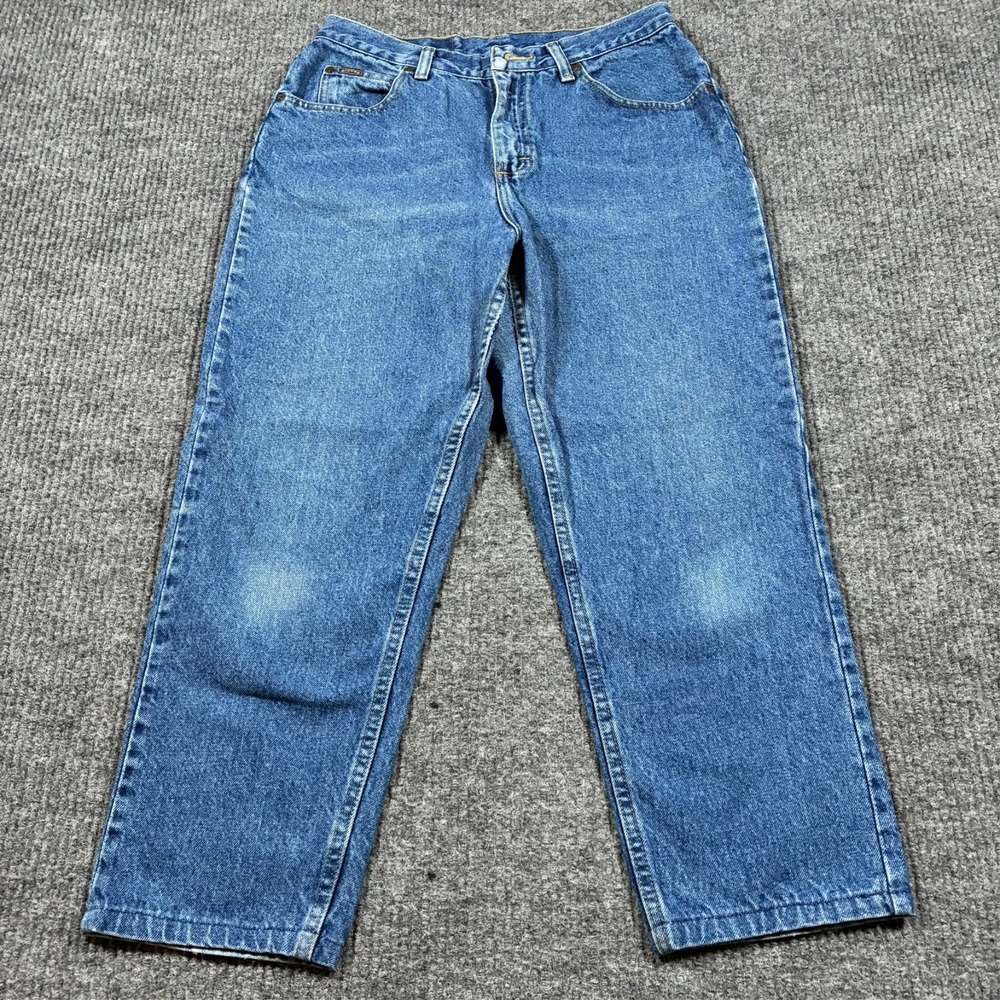 Denim Riders Womens Jeans 10P Petite Straight‎ Leg Blue High Rise 90s Vintage